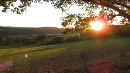 Herbstlicher Sonnenuntergang