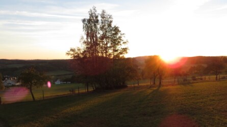 Herbstlicher Sonnenuntergang